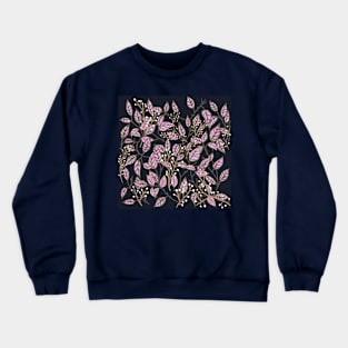 Art Nouveau Leaf Design Crewneck Sweatshirt